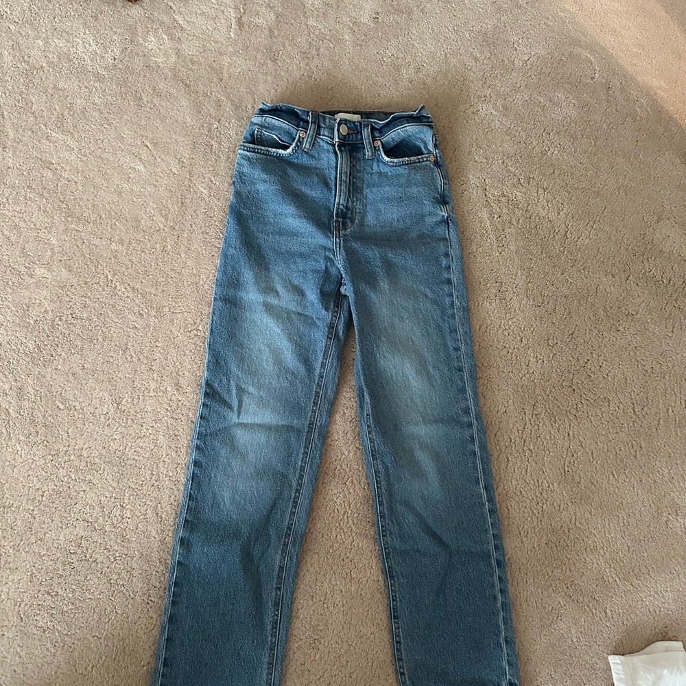 OAK + FORT Blue Ankle & Cropped Jeans